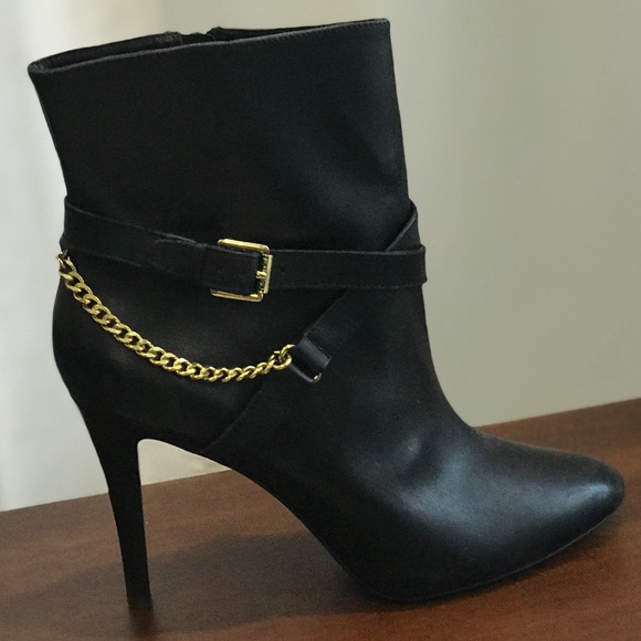 Ralph Lauren Shoes - Ralph Lauren genuine leather black booties 9.5